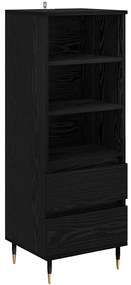 vidaXL Highboard Μαύρη Οξυά 40 x 36 x 110 εκ. Επεξεργασμένο ξύλο