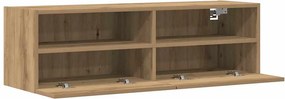 vidaXL Ντουλάπι Τηλεόρασης Τοίχου 100 x 30 x 30 cm artisan δρυς