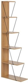 Βιβλιοθήκη mini Tars  sonoma-μαύρο 50x22x150εκ 50x22x150 εκ.