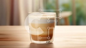 Intra Συλλεκτικό Ξύλινο Παζλ Plywood  4mm - Latte σε στρώσεις σε ένα άνετο περιβάλλον καφέ Σε Ξύλινο Κουτί - Διαστάσεις: 10x10 cm – 25 κομμάτια