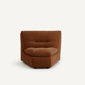 Γωνιακή πολυθρόνα σύνθεσης από βελούδο chenille, Giuliano