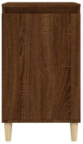 vidaXL Κομοδίνο Καφέ δρυς 40x35x70 εκ. από Επεξεργασμένο Ξύλο