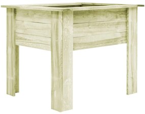 vidaXL Ζαρντινιέρα Υπερυψωμένη με Πόδια 100x80x80 εκ Εμποτ Πριστό Ξύλο