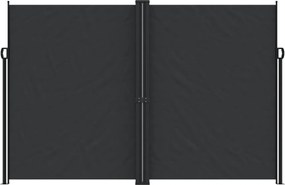 vidaXL Σκίαστρο Πλαϊνό Συρόμενο Μαύρο 220 x 500 εκ.