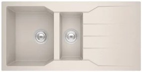 Νεροχύτης Sanitec 100 1/2B 1D-Λευκό