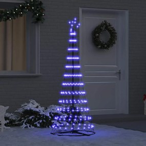 vidaXL LED Χριστουγεννιάτικο Δέντρο Μπλε 138.5 x 138.5 x 399 εκ