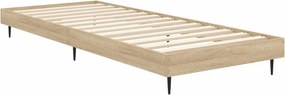 vidaXL Πλαίσιο Κρεβατιού Χωρ. Στρώμα Sonoma Δρυς 75x190εκ Επεξ. Ξύλο