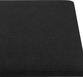 vidaXL Κεφαλάρι Τοίχου 12 pcs Μαύρο 90 x 30 cm ύφασμα
