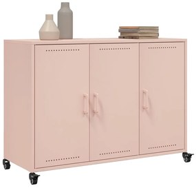 vidaXL Ντουλάπι Ροζ 100,5x39x72 εκ. από Χάλυβα