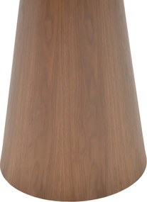 Βοηθητικό τραπέζι Donda pakoworld mdf-μέταλλο καρυδί Φ45x46εκ