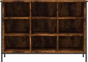 vidaXL Παπουτσοθήκη Καπνιστή Δρυς 100 x 35 x 70 εκ. από Επεξεργ. Ξύλο
