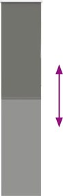 vidaXL Roller Blind Blackout γκρί 40x230 cm Πλάτος υφάσματος 35,7 cm