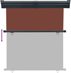 vidaXL Σκίαστρο Βεράντας Πλαϊνό Καφέ 165 x 250 εκ.