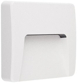 Adeleq Led Φωτιστικό PC Επίτοιχο ΄Εμμεσου Φωτισμού Τετράγωνο 3W 3000Κ Ip65 Λευκό 3-9730