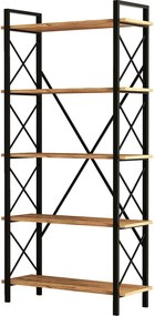 Βιβλιοθήκη Πεύκο Atlantic / Μαύρο NERO 90x33,5x180