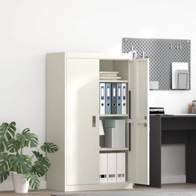 vidaXL Ντουλάπι αποθήκευσης Λευκός 80 x 40 x 140 εκ Ατσάλι