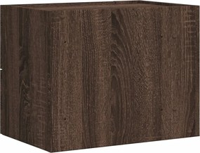 vidaXL Κομοδίνο Επιτοίχιο Καφέ Δρυς 45x30x35 εκ.