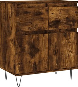 vidaXL Ντουλάπι Καπνιστή Δρυς 60x35x70 εκ. από Επεξεργασμένο Ξύλο