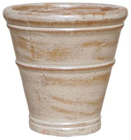 Κασπώ Πήλινο 06-00-21273-S Φ32x32cm Ecru-Terracotta Marhome Πηλός