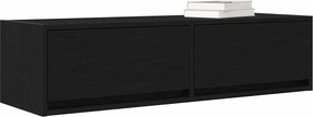 vidaXL Ντουλάπι TV 100 x 31 x 25,5 εκ. Μαύρη δρυς Επεξεργασμένο ξύλο