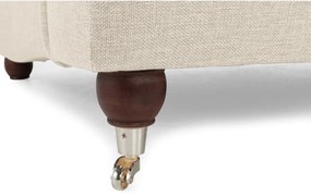Καναπές Bloomington A106, Μπεζ, 195x95x85cm, Ταπισερί, Πόδια: Ξύλινα, Μεταλλικά