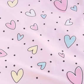 Κουβερλί Μονό (Σετ 160x240) Rythmos Symbol Pop Hearts