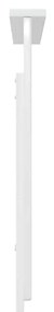 vidaXL Κεφαλάρι με κεφαλάρι Λαμπερό Λευκό 100 cm Επεξεργασμένο ξύλο