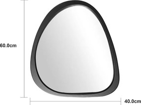 Καθρέπτης Ione pakoworld μαύρο MDF 60x2,5x61εκ