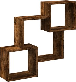 vidaXL Ντουλάπι Τοίχου Καπνιστή Δρυς 78x18x71 εκ. Επεξεργασμένο Ξύλο