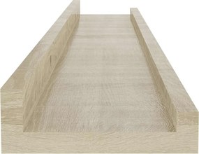vidaXL Ράφια Τοίχου 2 τεμ. Sonoma Δρυς 60x9x3 εκ.
