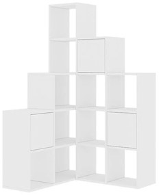 Bookcase Paleo white melanine 150.8x28.x150.8cm 150.8x28x150.8 εκ.