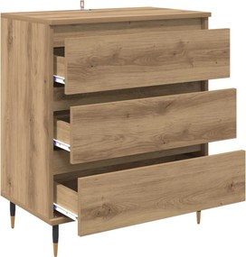 vidaXL Πλαϊνό γραφείο Artisan Oak 60 x 35 x 70 cm Επεξεργασμένο ξύλο