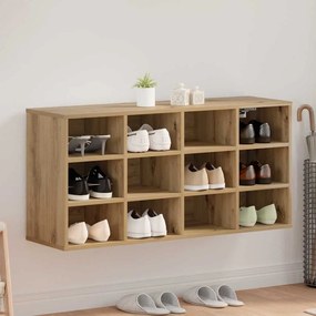 vidaXL Παπουτσοθήκη artisan δρυς 103 x 30 x 51 εκ. Επεξεργασμένο ξύλο