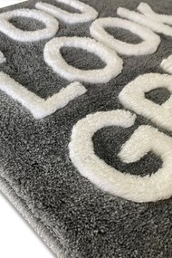 Acrylic Bathmat Set (3 Pieces) Great - Grey Multicolor