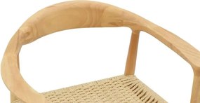 Καρέκλα - Πολυθρόνα Juvan φυσικό rubberwood 64x53x77εκ 64x53x77 εκ.