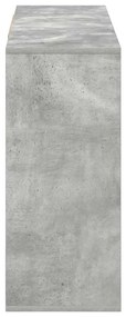 vidaXL Ντουλάπι Γκρι Σκυροδέματος 120x30x75 εκ. Επεξεργασμένο Ξύλο