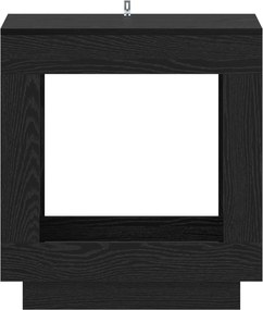 vidaXL Τραπεζάκι Πλευράς Μαύρη Δρυς 60 x 40 x 65 εκ.