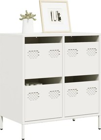 vidaXL Ντουλάπι Λευκό 68x39x73,5 εκ. από Χάλυβα Ψυχρής Έλασης