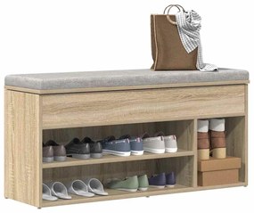 ΠΑΓΚΟΣ ΠΑΠΟΥΤΣΙΩΝ  SONOMA OAK 102X30,5X45 CM ΚΑΤΑΣΚΕΥΑΣΜΕΝΟ ΞΥΛΟ 859138