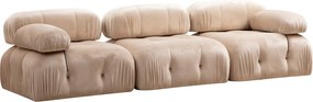 Τριθέσιος Καναπές Κρέμα BUBBLE 288x95x75