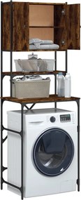 vidaXL Ντουλάπι Πλυντηρίου Καπνιστή Δρυς 68x48,5x194 εκ.