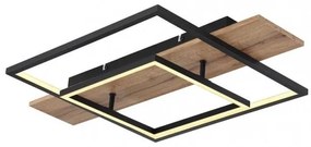 Πλαφονιέρα Φωτιστικό Οροφής LED 24W Μαύρο 60cm Vanni 67289D Globo Lighting 67289D Μαύρο