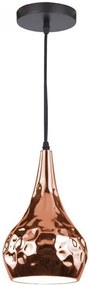 Κρεμαστό Φωτιστικό V-TAC Μεταλλικό Χρώμα Rose Gold Χαλκού με ντουί Ε27 Φ180 3708