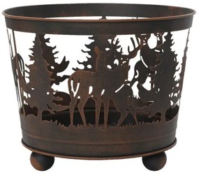 Beauty Home Μεταλλικό χριστουγεννιάτικο Καλάθι 39 x 39 x 32 cm