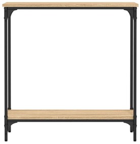 vidaXL Κονσόλα Τραπεζιού Sonoma Δρυς 75 x 22,5 x 75 εκ. από Τεχνητό Ξύλο