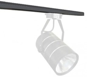 Ράγα στήριξης φωτιστικού 2Μ λευκό -  Lamp support rail