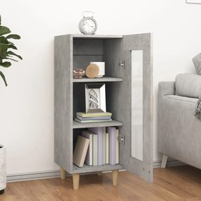 vidaXL Ντουλάπι Γκρι Σκυροδέματος 34,5x34x90 εκ. Επεξεργασμένο Ξύλο