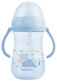 KIKKA BOO ΚΥΠΕΛΛΟ ΜΕ ΧΕΙΡΟΛΑΒΕΣ ΚΑΙ ΚΑΛΑΜΑΚΙ 300ML DINO WORLD BLUE 31302030078