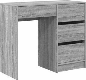 vidaXL Γραφείο Γκρίζο Σονομα 90 x 37,5 x 75 cm Επεξεργασμένο Ξύλο