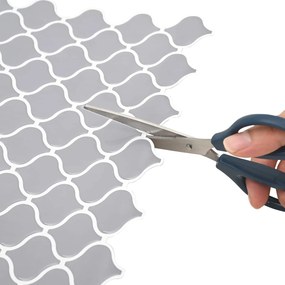 vidaXL Tile Λαμπτήρα 10 τεμ. Γκρι 27 x 27 εκ. Πολυουρεθάνη και PET